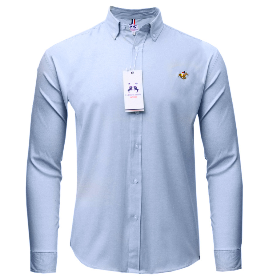 Koszula Męska U.S Polo Athletic 88896 Błękitna