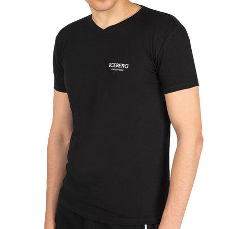 T-shirt Męski ICEBERG ICE1UTS02 Czarny Slim Fit