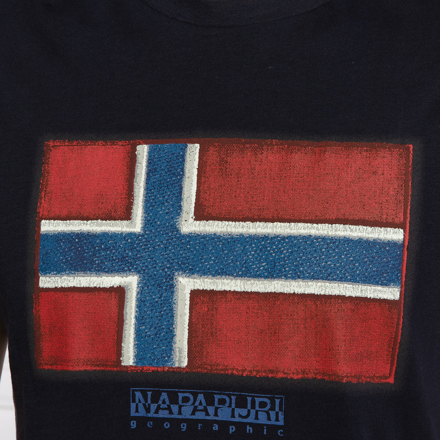 T-Shirt Męski NAPAPIJRI NP0A4F9R Granatowy