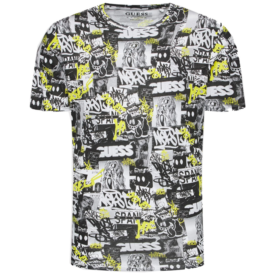 T-Shirt GUESS M2BI68 K9RM4 Szary Regular Fit