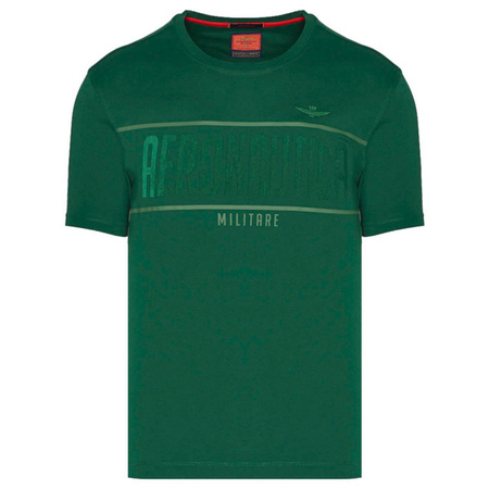 T-shirt Męski Aeronautica Militare 222TS2047J550 Zielony