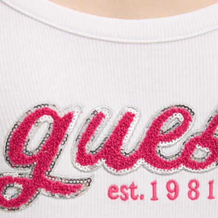 Top Damski GUESS W5RP03 KA0H1 Biały