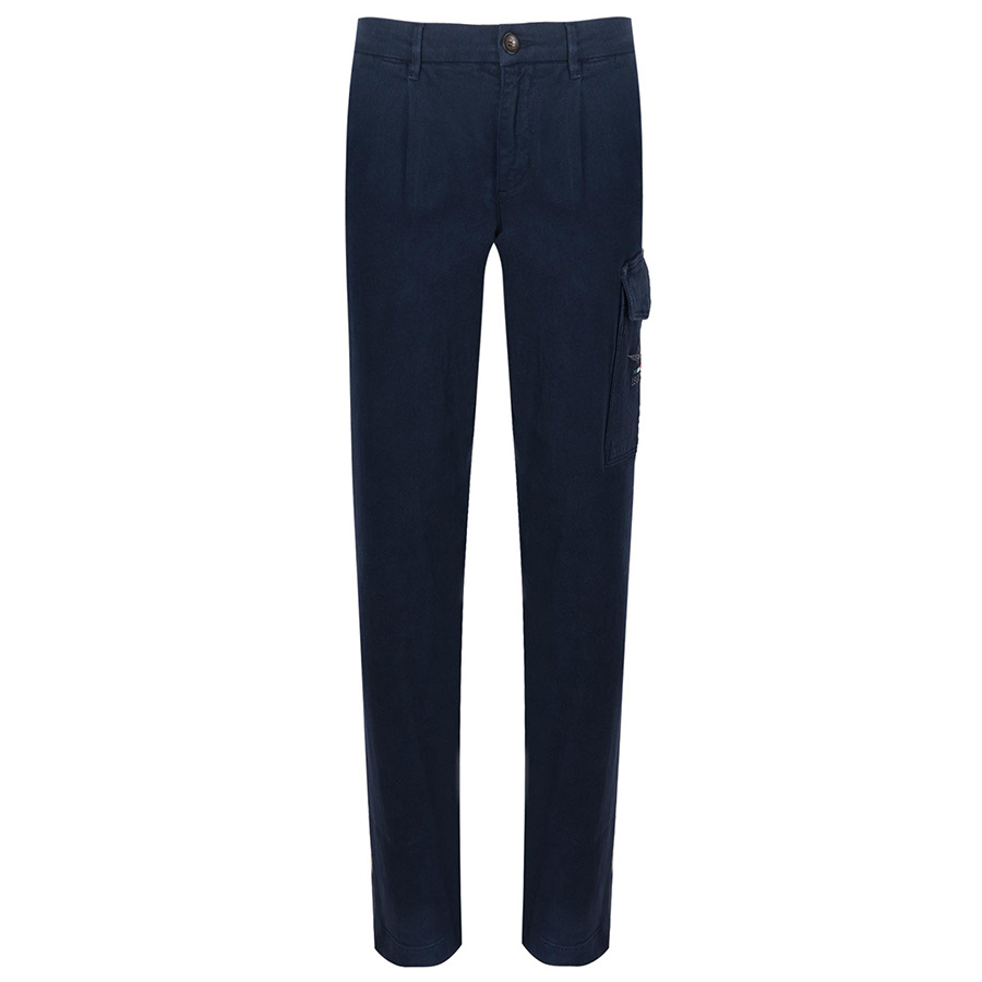 Spodnie Aeronautica Militare 242PA1614CT3371 Granatowe