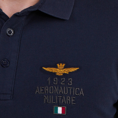 Koszulka Polo Aeronautica Militare PO1670J581 Granatowa