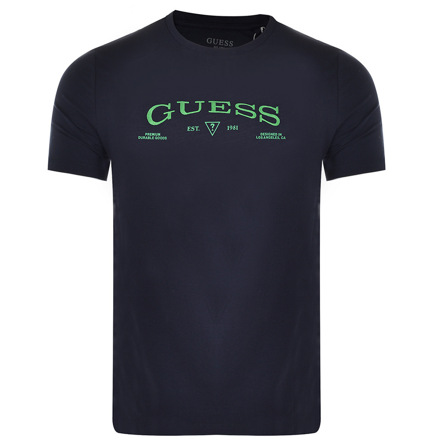 T-shirt Męski GUESS Logo MBBI41 KARC5 Granatowy