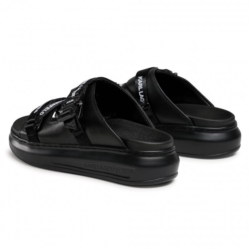 Klapki KARL LAGERFELD KL62513 Black Lthr/Mono