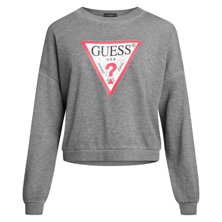 BLUZA GUESS DAMSKA SZARA LOGO W93Q73K8K90