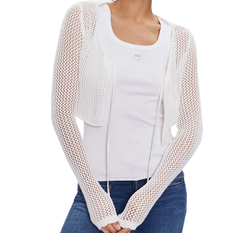 Kardigan GUESS Crochet W3GR25 Z36Q1 Ecru