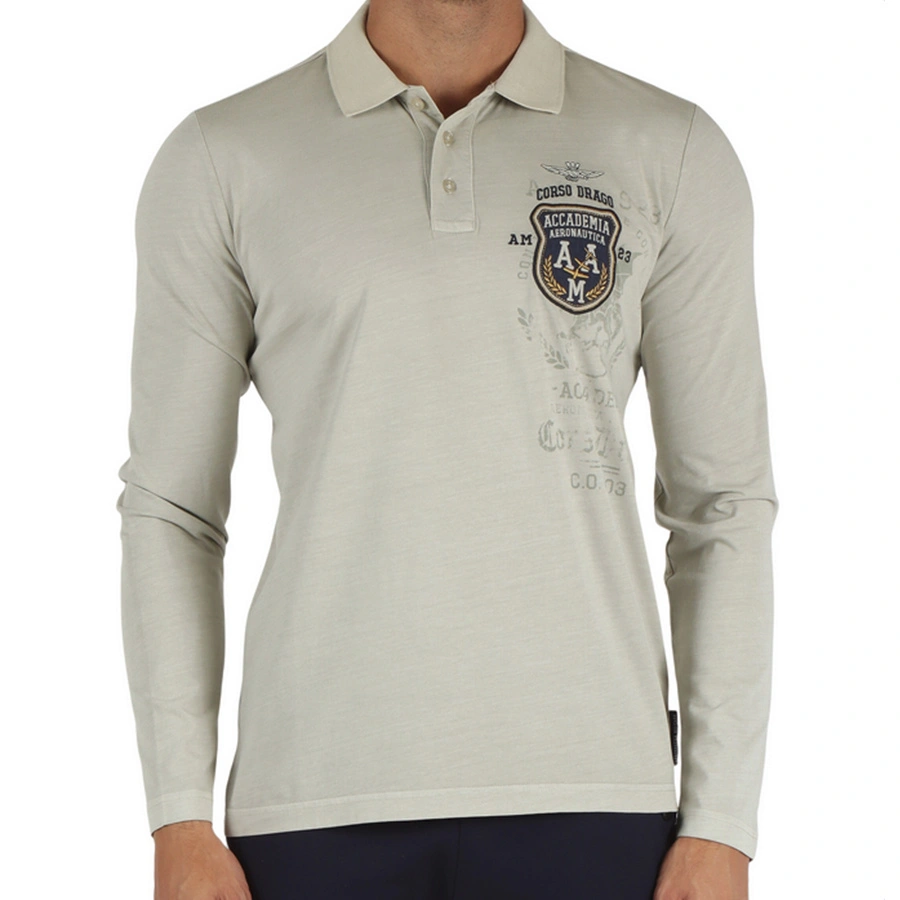 Koszulka Polo Aeronautica Militare 242PO1798J652 Beżowy