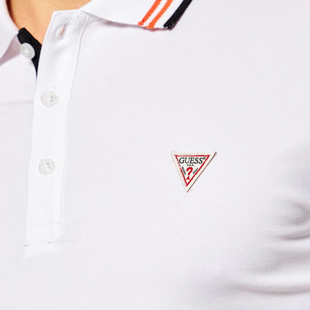 Koszulka Polo Męska Guess M1RP66 J1311 Biały