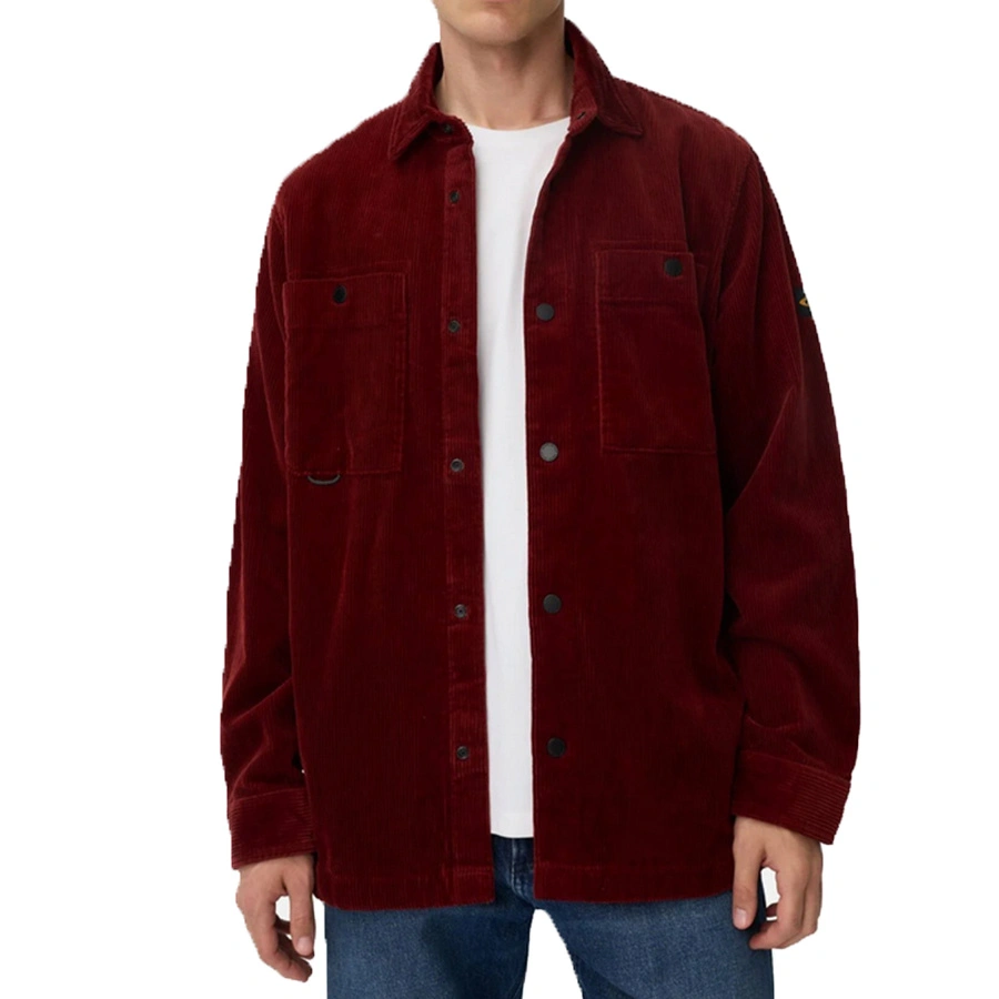 Koszula Męska Sztruksowa CAMEL ACTIVE 409387-6S87-57 Bordowa