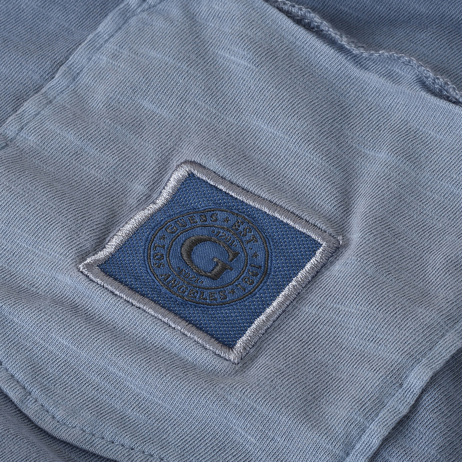 T-shirt Męski GUESS M1BI97 K6XN1 Niebieski