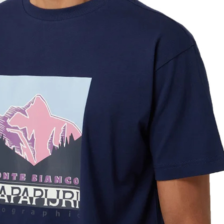 T-Shirt NAPAPIJRI Quintino NP0A4G6E Granatowy