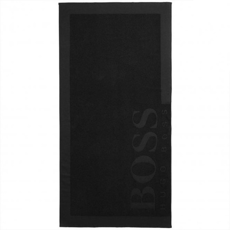 Ręcznik Plażowy HUGO BOSS Logo 50286759 Czarny