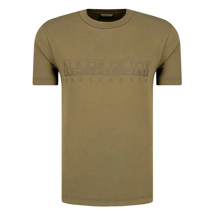 T-shirt Męski NAPAPIJRI N0YIJ9 Regular Fit Khaki