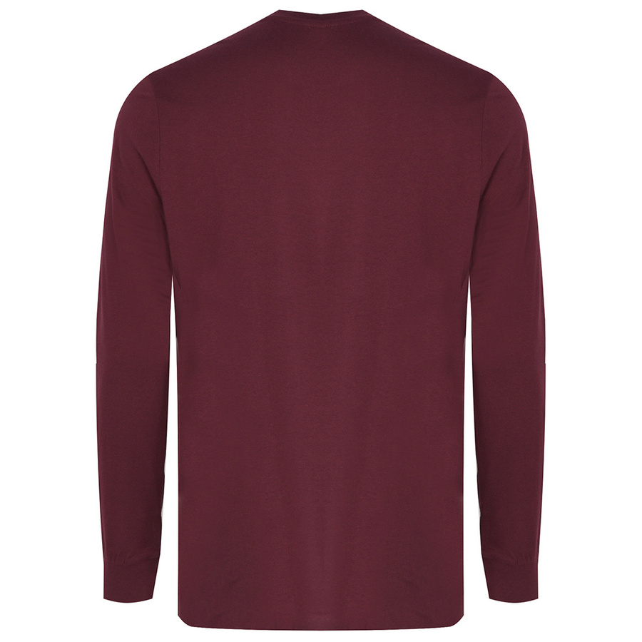 Longsleeve U.S. POLO ASSN. 11C022 98826 Bordowy