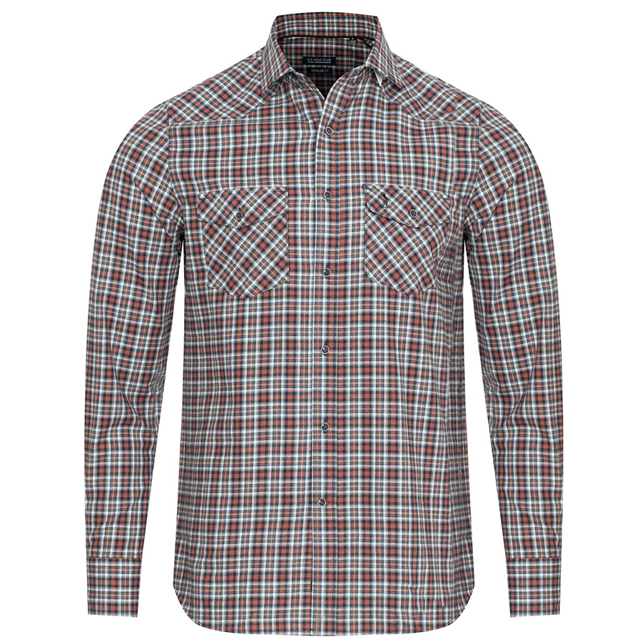 Koszula Męska  U.S. GOLF CLUB D003276 Kratka