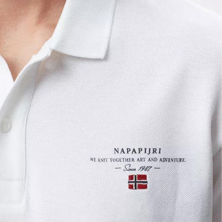 Koszulka Polo NAPAPIJRI Eisberg NA4EAT002 Biała