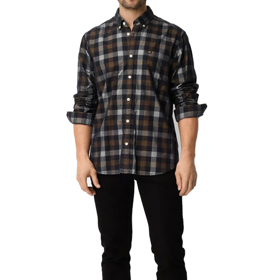 Koszula Męska CAMEL ACTIVE 409143-6S43-27 w kratę Brązowa