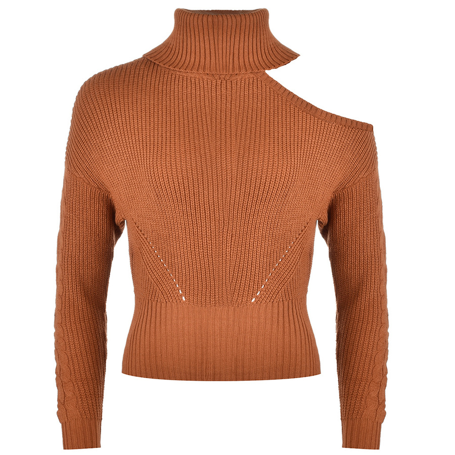 Sweter Golf Damski GUESS Gali Q1BR12 Z1S00 Brązowy