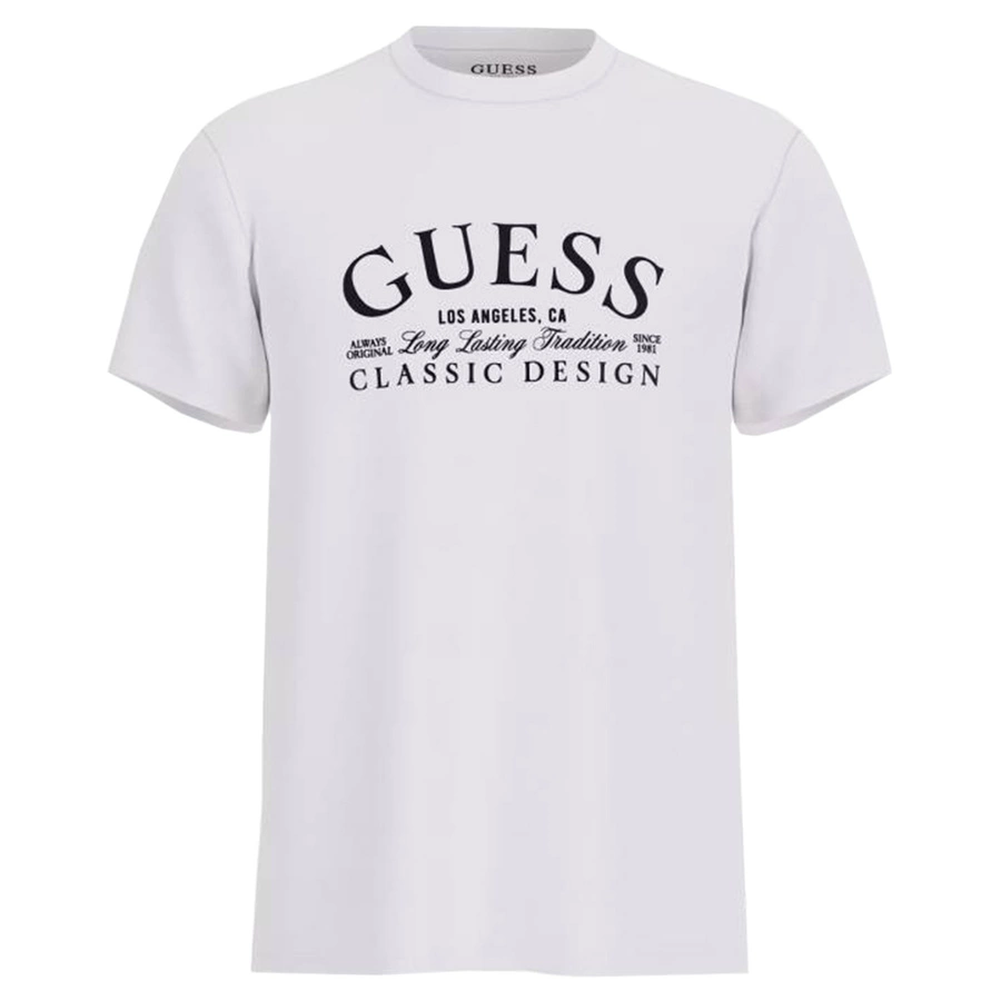 T-Shirt Męski GUESS M5RI43 K9RM1 Biały