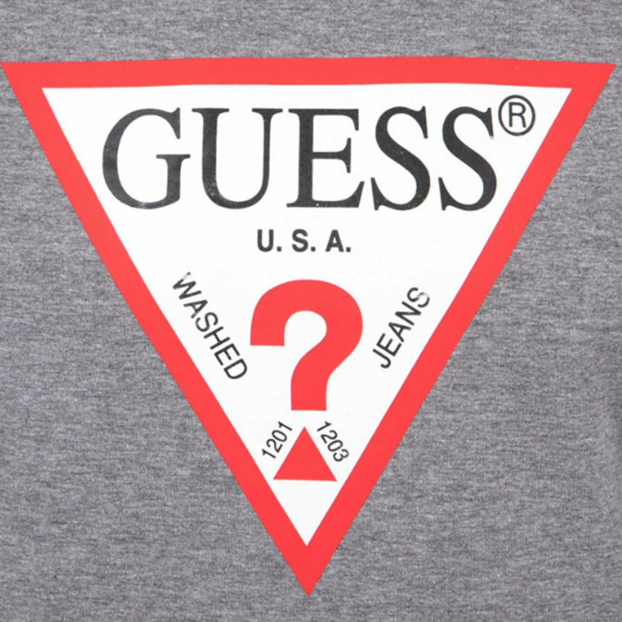 Bluza Męska GUESS LOGO Slim Fit Szara