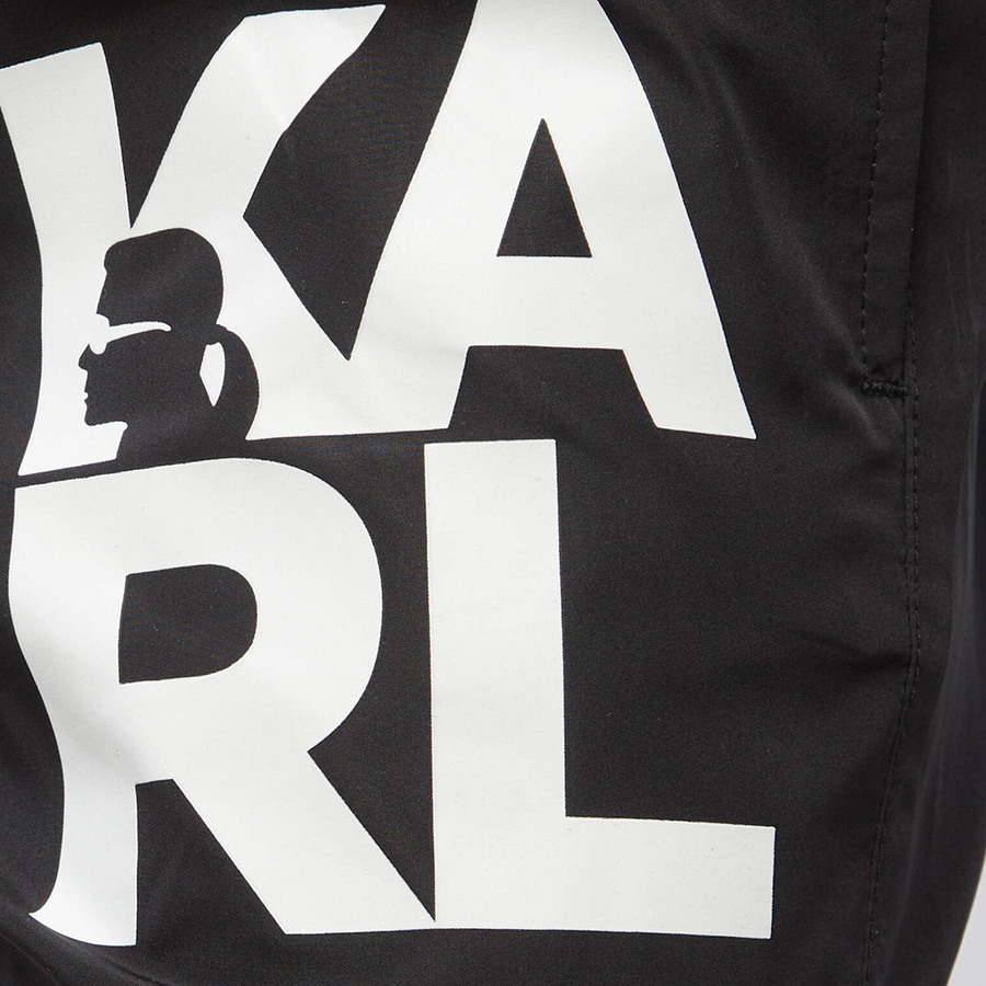 Szorty Kąpielowe KARL LAGERFELD KL22MBS08 Czarny