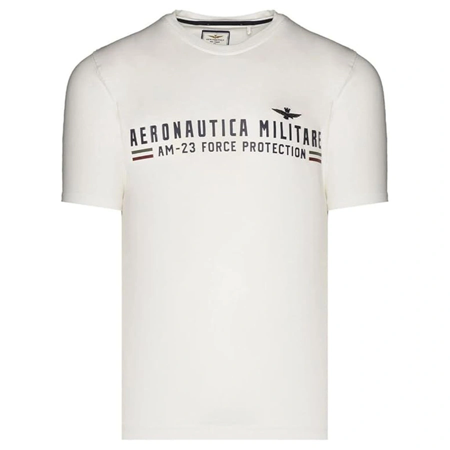 T-shirt Męski Aeronautica Militare 242TS1942J538 Biały