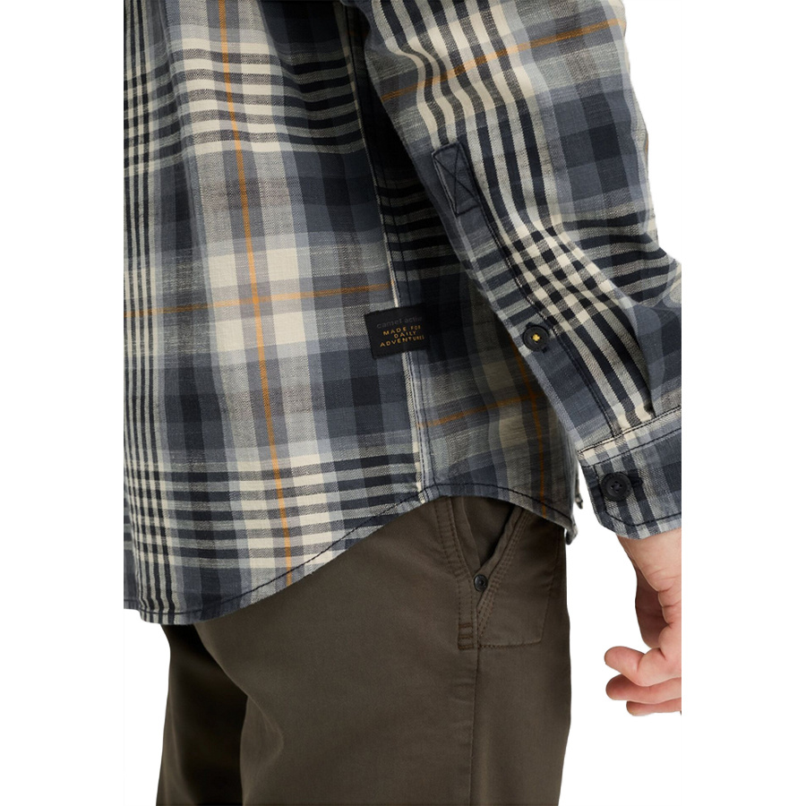 Koszula Męska CAMEL ACTIVE 409117-6S17-88 w kratę Szara