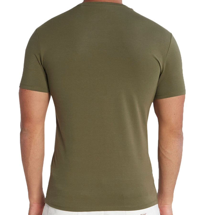 T-shirt GUESS M2YI32 J1314 Zielony Slim Fit