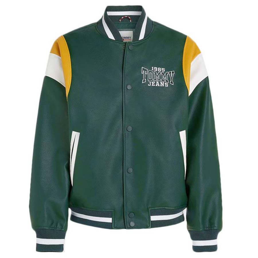 Kurtka TOMMY JEANS DM0DM16627 Relaxed Fit Zielony