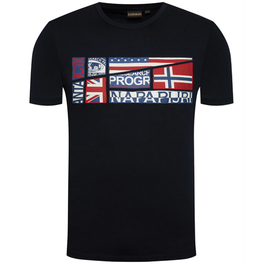 NAPAPIJRI T-Shirt S-Turin NP0A4G34 Granatowy