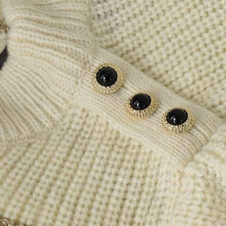 Sweter Damski GUESS W1YI0Q R8G00 Bezowy Guziki