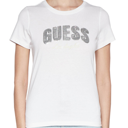 T-shirt Damski GUESS Logo W4GI31 I3Z14 Biały