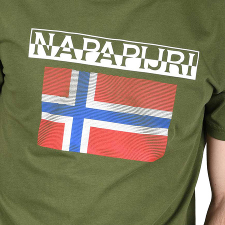Napapijri T-Shirt Męski NP0A4F7C0021 Zielony