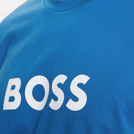 T-shirt Męski BOSS 50491706 Niebieski