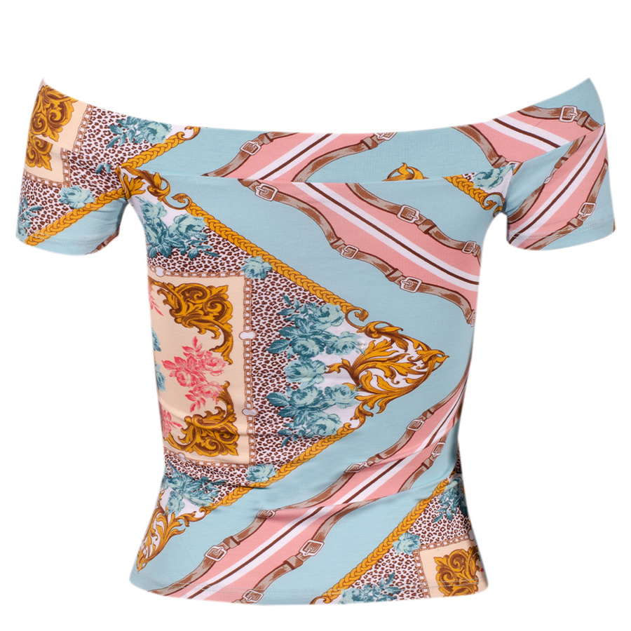 T-Shirt Damski GUESS Logo M1RI28 J1311 Niebieski