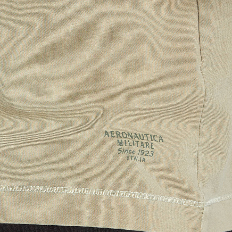 T-shirt Męski Aeronautica Militare 221TS1937J546 Zielony