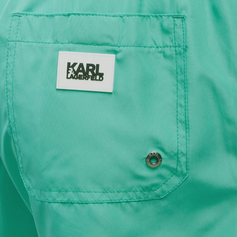 Szorty Kąpielowe KARL LAGERFELD KL22MBS08 Turkus