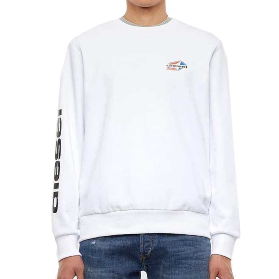 Bluza Męska DIESEL Girk K14 A007940HAYT100S Biała