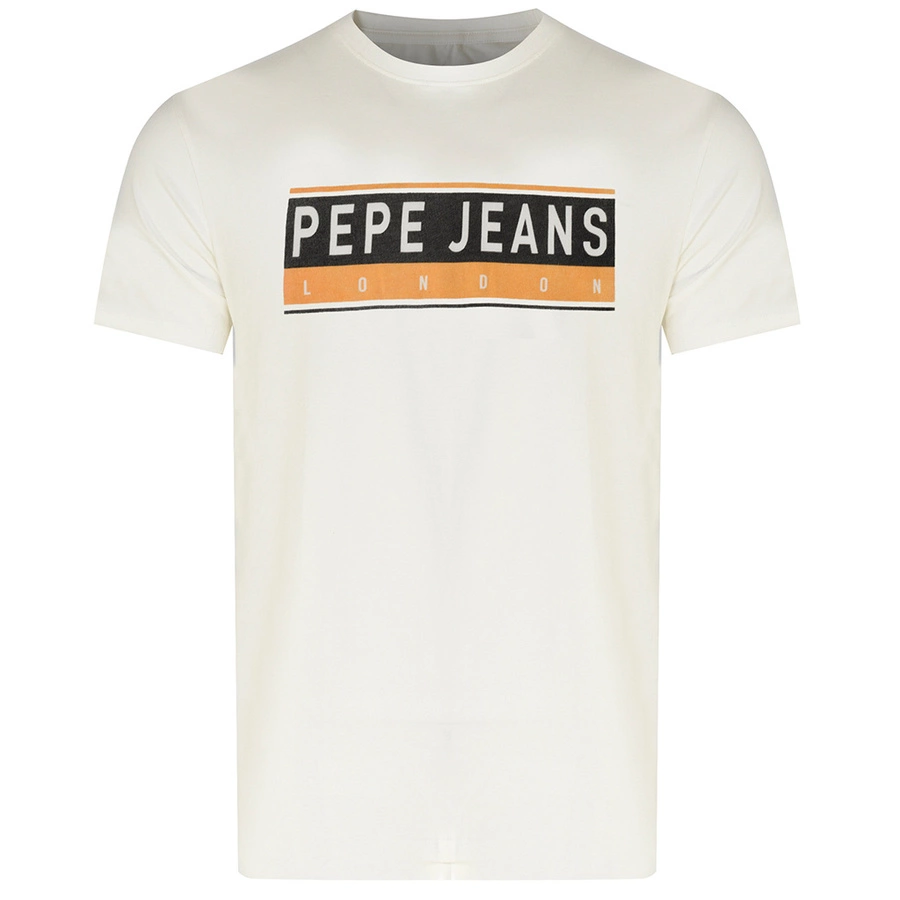 T-shirt Męski PEPE JEANS Oldwive PM508942 Biały