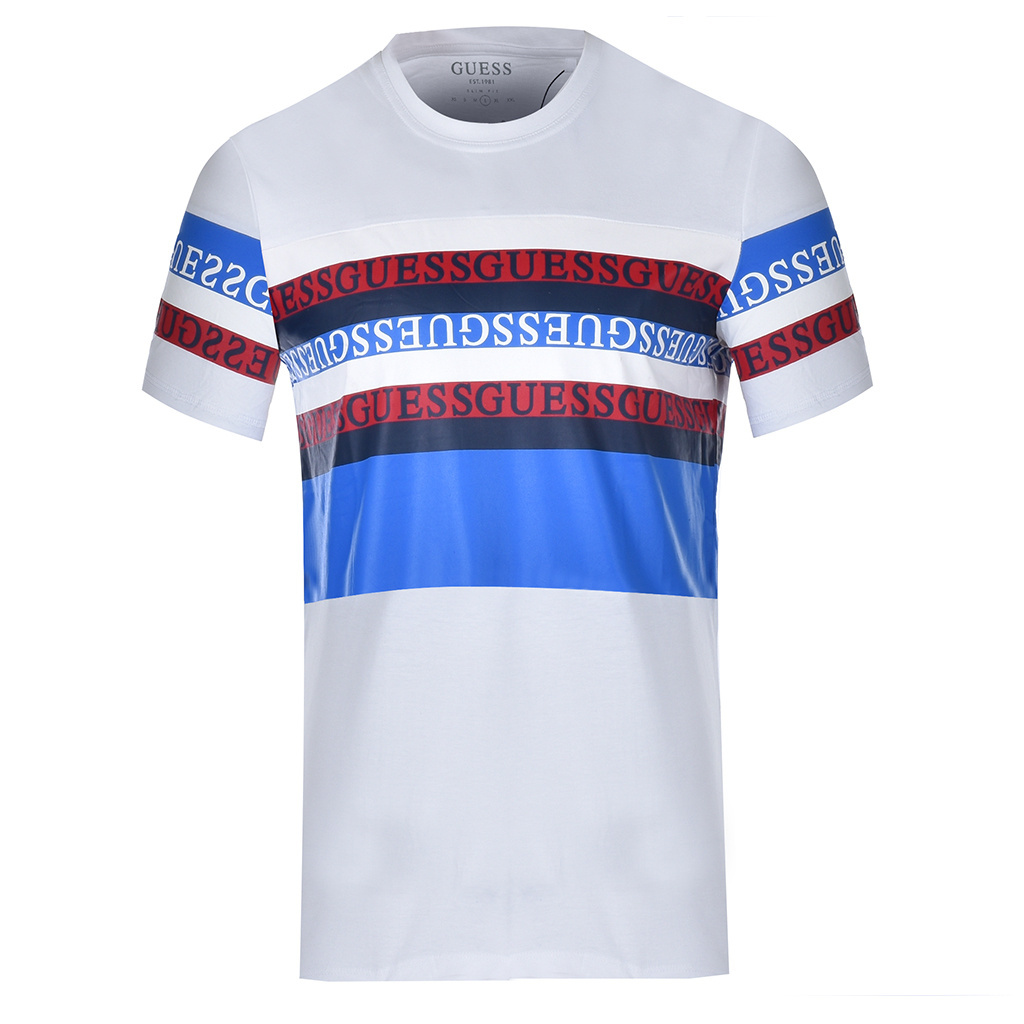 T-Shirt Męski GUESS Logo M0BI71 I3Z11 Biały