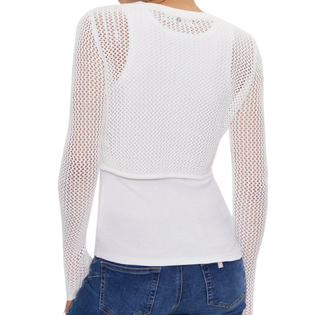 Kardigan GUESS Crochet W3GR25 Z36Q1 Ecru