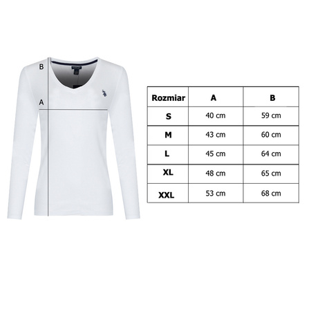 Bluzka Damska  U.S. POLO ASSN. 21350806 Biała