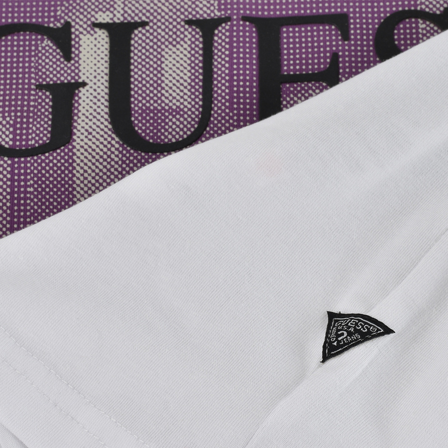 T-Shirt Męski GUESS Logo M3RI12 J1314 Biały