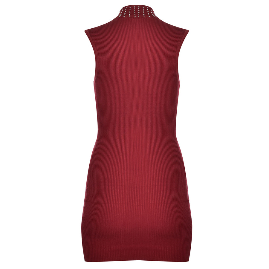 Sukienka Dzianinowa GUESS Q20K15 Z0615 Bordowy