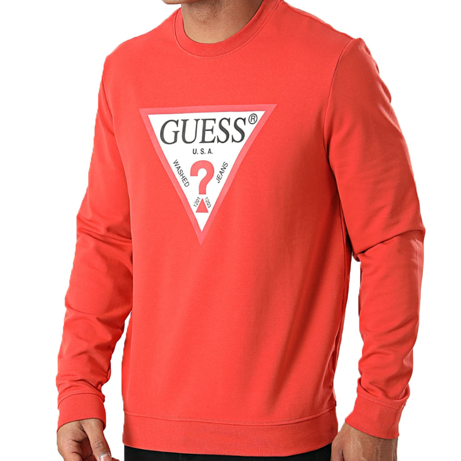 Bluza Meska GUESS M1RQ37 K6ZS1 Slim Fit Orange