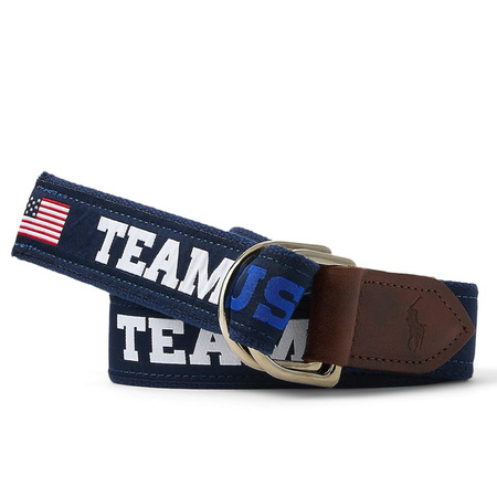 Pasek POLO RALPH LAUREN Blue Team USA 405928222