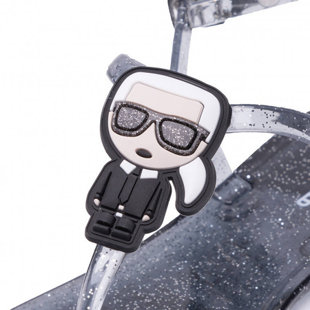 Sandały KARL LAGERFELD KL80080 Black Rubber 