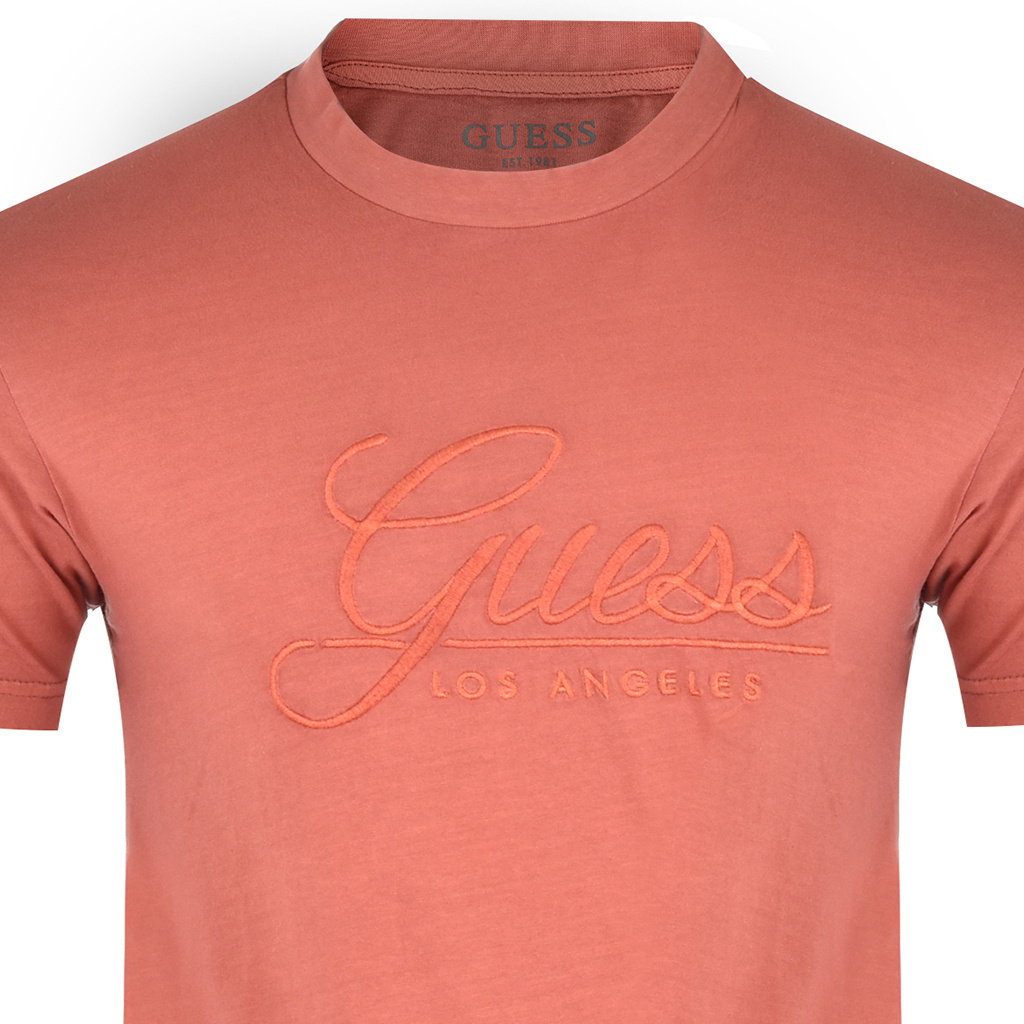 T-shirt Męski GUESS M1BI26 K8FQ1 Orange 